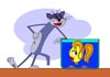 Birthday Surprise Cat and Fish Card