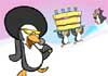 Funky Penguin Birthday for BROTHER Ecard