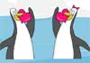 Penguin brother to sister Valentine