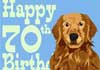 Talking 70th Birthday Retriever