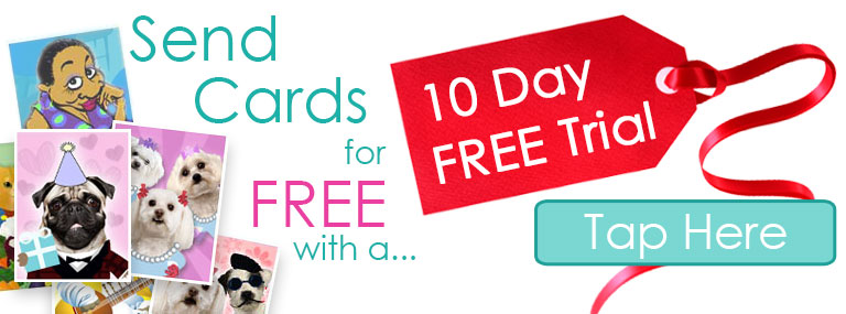 Start your Doozycards membership with Free eCards in a 10 Day Free Trial