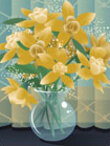 A bouquet of yellow flowers.