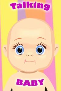 An image of a happy, cartoon baby.