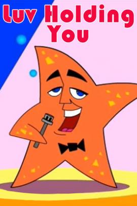 A singing starfish in a bowtie.