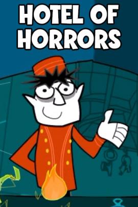 Pictured in this thumbnail is a man wearing a bellhop uniform. He has very pale skin, dark circles under his eyes, and pointy ears. The viewer of the preview image of this online card for dad can infer that this man is a vampire.