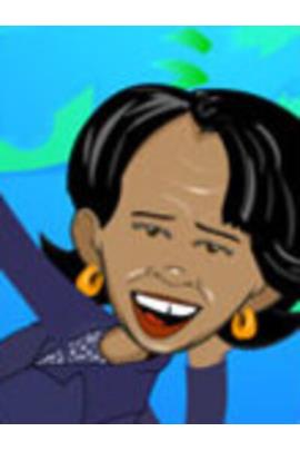 An animated Condaleeza Rice.