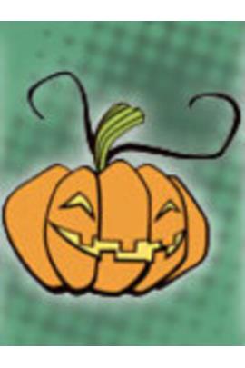 A cute pumpkin smiles at the viewer.
