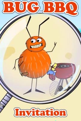 A fuzzy brown bug is grilling. 