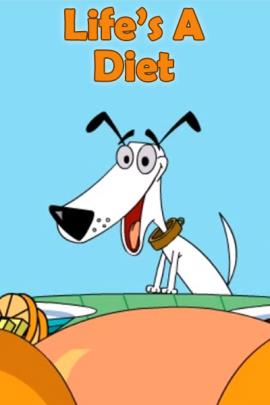 A dog with its paws on a table/ He's looking excitedly at a roast turkey that's sitting on the table.