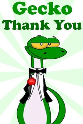 A gecko wearing a tuxedo.