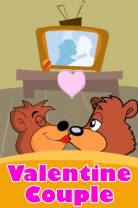 Two bears share a kiss.