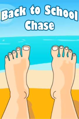 Someone is laying on a beach towel, and we are looking at their feet towards the water from their point of view.