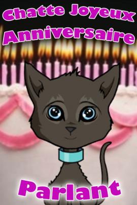 Chatte Joyeux Anniversaire Parlante (Personnalisez)