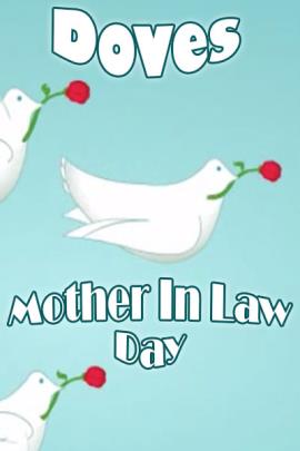 Several white doves fly through the sky, each holding a red rose in its beak.