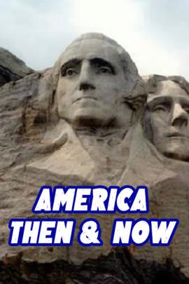 A closeup view of Mount Rushmore. George Washington's portion of the sculpture is shown.