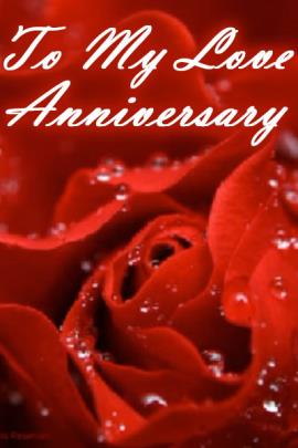 A close up of a red rose, with dew drops dotted over its petals.