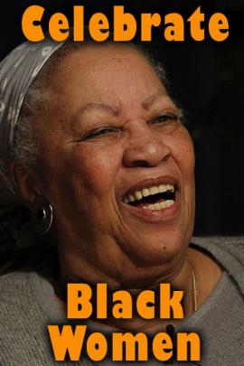 A black woman laughing jubilantly. 