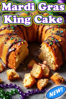 Mardi Gras King Cake eCard