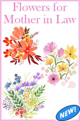 Flowers for Mother in Law ecard
