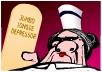 An aggressive-looking nurse scowls down at the viewer.
