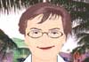A kind looking, smiling grandmother.