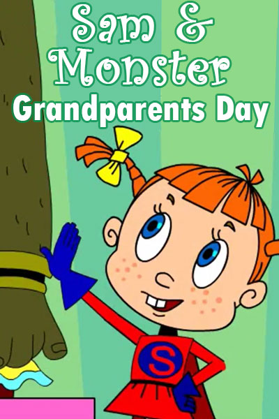 Sam And Monster Grandparents' Day Call e-card