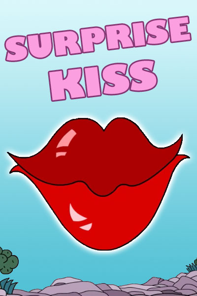 A huge pair of red lips.
