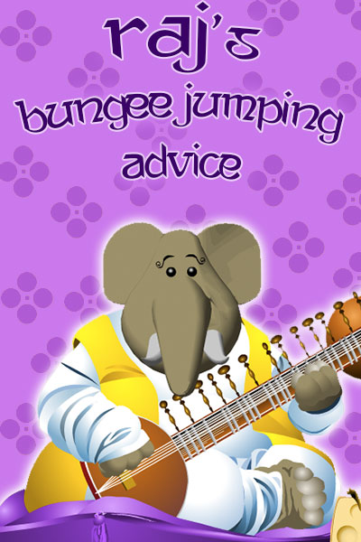 An elephant in a flowing robe plays the sitar.