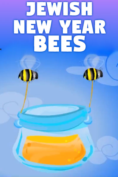 Jewish New Year Bees ecard