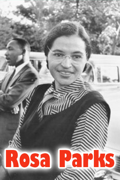 Famed activist, Rosa Parks.