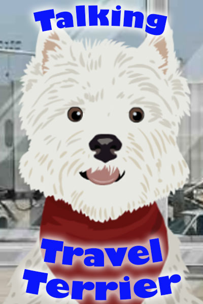 Talking Travel Terrier ecard (Personalize)