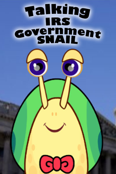 Talking IRS Government Snail (Personalize)