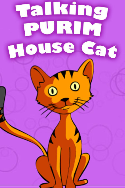 Talking Purim House Cat (Personalize)