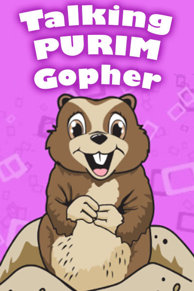 Talking Purim Gopher (Personalize)