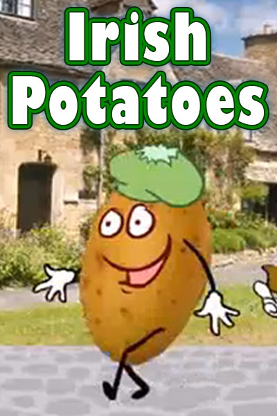 A potato wearing a tam o' shanter. He's walking into a pub, which can be seen in the background.