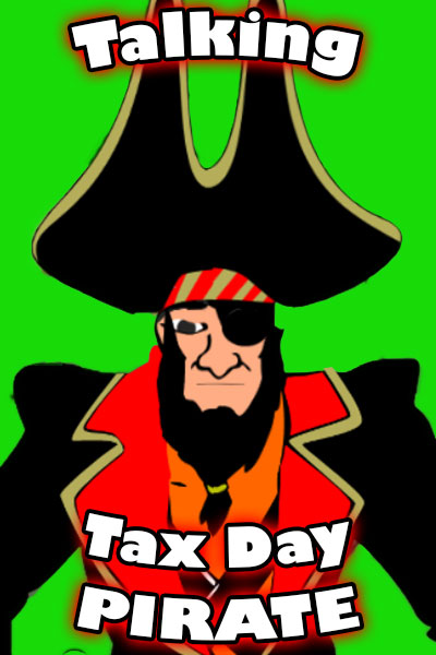 Talking Tax Day Pirate (Personalize)