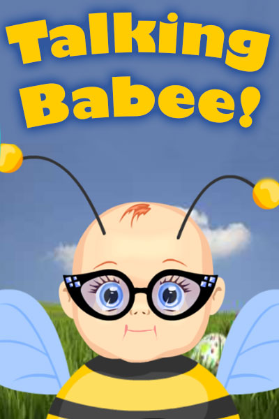 A baby in a bumblebee costume, and cat-eye glasses.