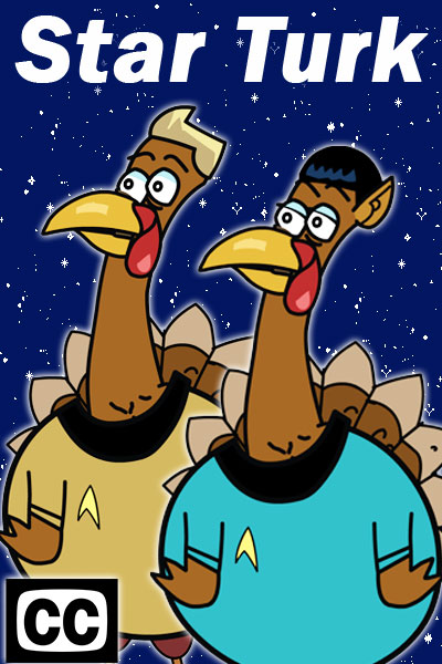 Star Turk - Thanksgiving ecard for the Deaf