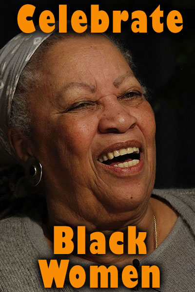 A black woman laughing jubilantly. 