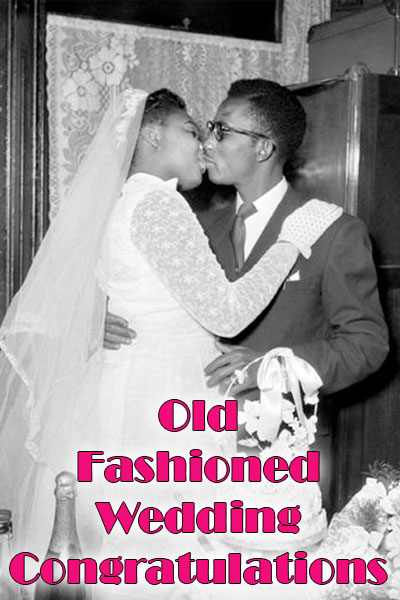 Old Fashioned Wedding Congratulations eCard