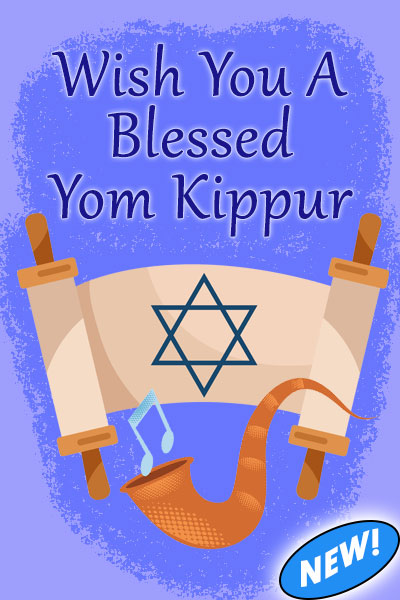 Wish You a Blessed Yom Kippur eCard
