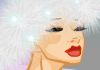 An illustration of a woman with fairy wings. She is wearing a white bodice, and a fluffy white tutu. She is wearing a hat made of the same white fluff as her tutu. The words Farting Snow Fairy are at the bottom of the image.