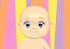 An image of a happy, cartoon baby.