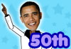 Dancing 50th Bday Obama