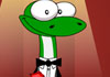 This online Fathers Day card features a thumbnail image of a gecko wearing a tuxedo, with a red carnation in its lapel.